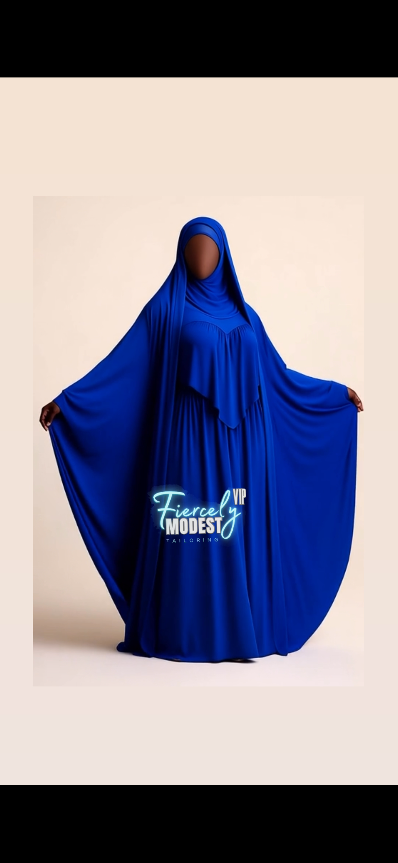 Open Overhead (Includes Matching Half Niqab)
