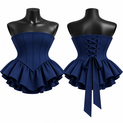 Zariyah Coset Dress Navy