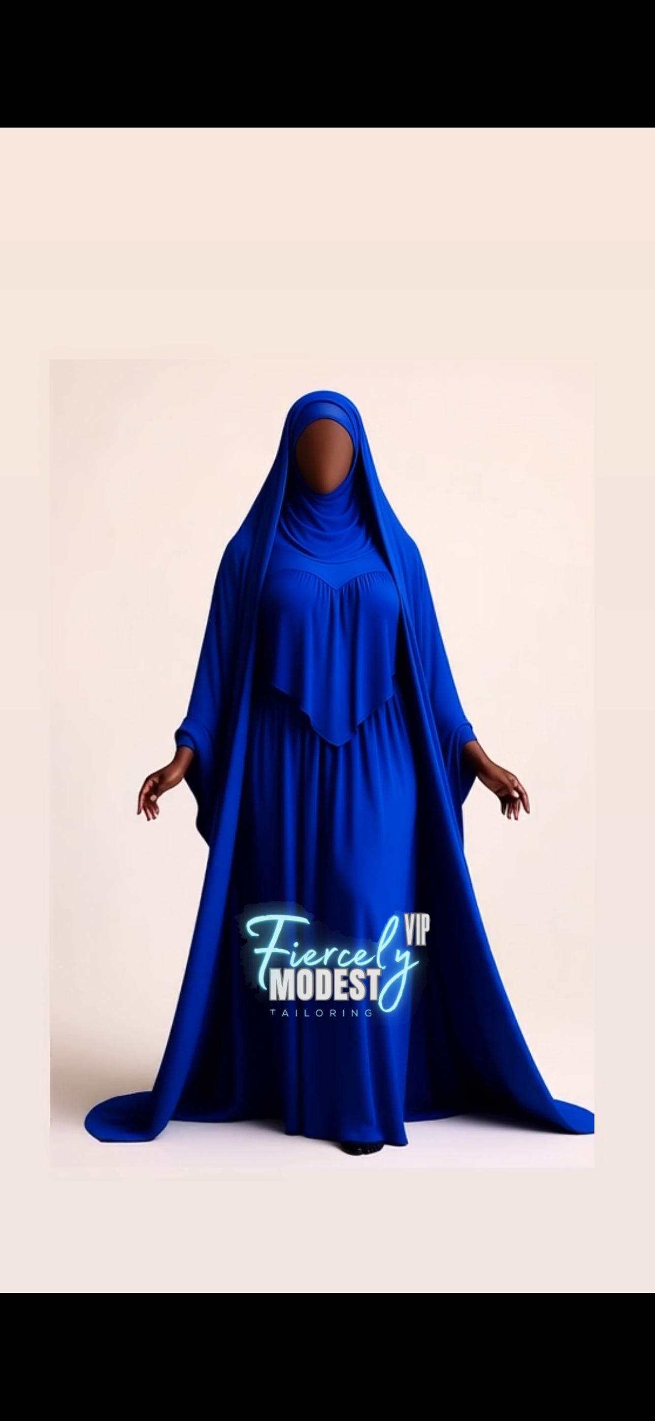 Open Overhead (Includes Matching Half Niqab)
