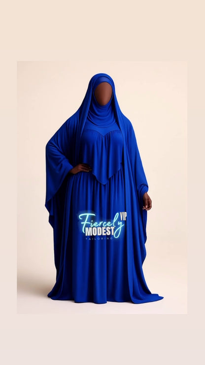 Open Overhead (Includes Matching Half Niqab)