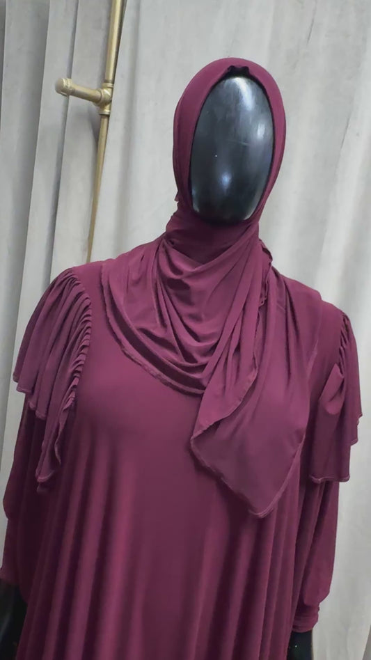 Sade Shoulder Abaya Set