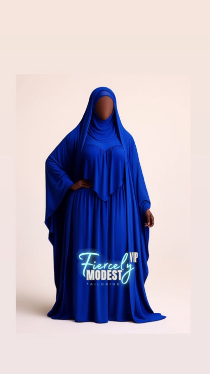Open Overhead (Includes Matching Half Niqab)