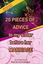 Load image into Gallery viewer, 20 Pieces of Advice To My Sister Before Marriage
