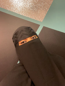 Satin Band Wave Niqab
